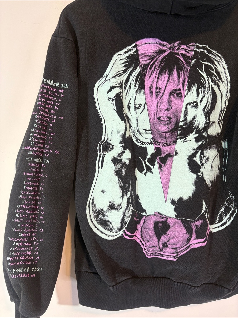 MGK Machine Gun Kelly Tickets to my Downfall Tour 2021 Official Merch Hoodie S